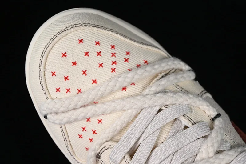 All categories Nk SB Dunk series Nk SB Dunk Low low-top sneakers Nk Dunk Low Outdoor wear high street style Sashiko embroidery Retro hemp rope deconstruction SB low-top casual sneakers DV0834-100